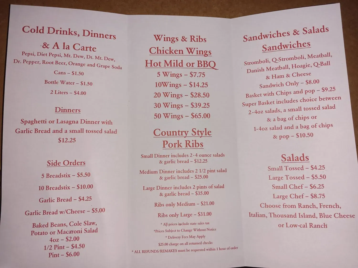 Menu 2