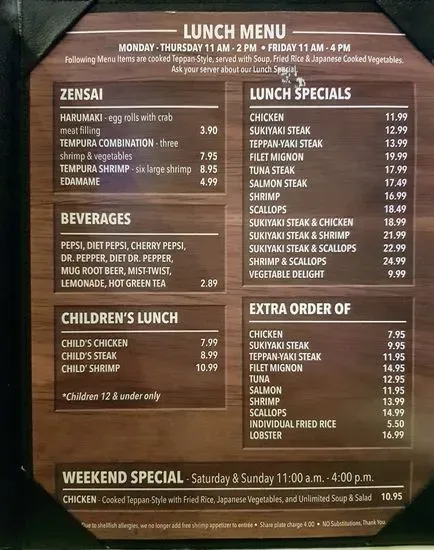 Menu 4