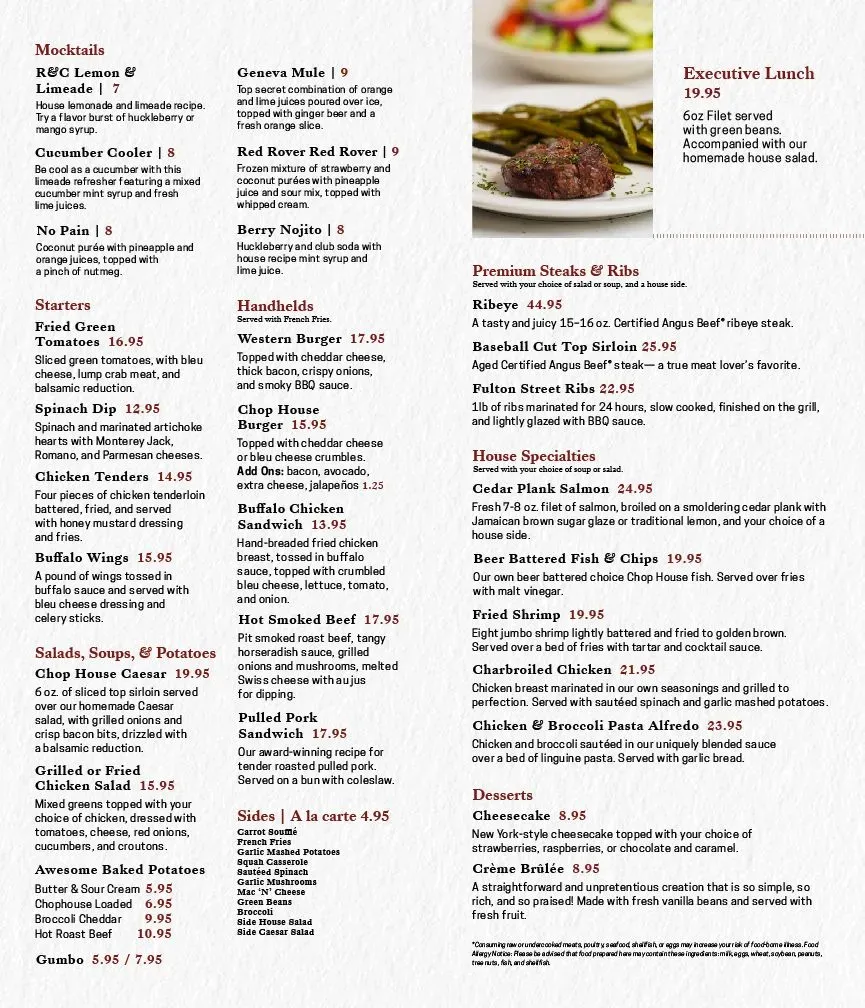 Colorado's Rib & Chop House - Colorado Springs Menu - Updated November 2025