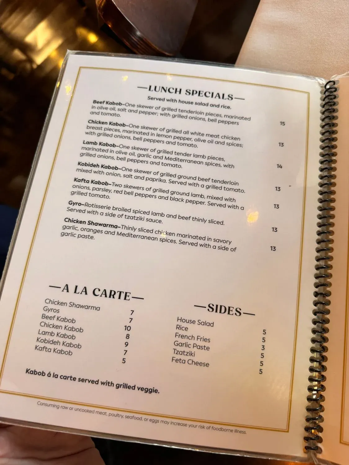 Menu 6