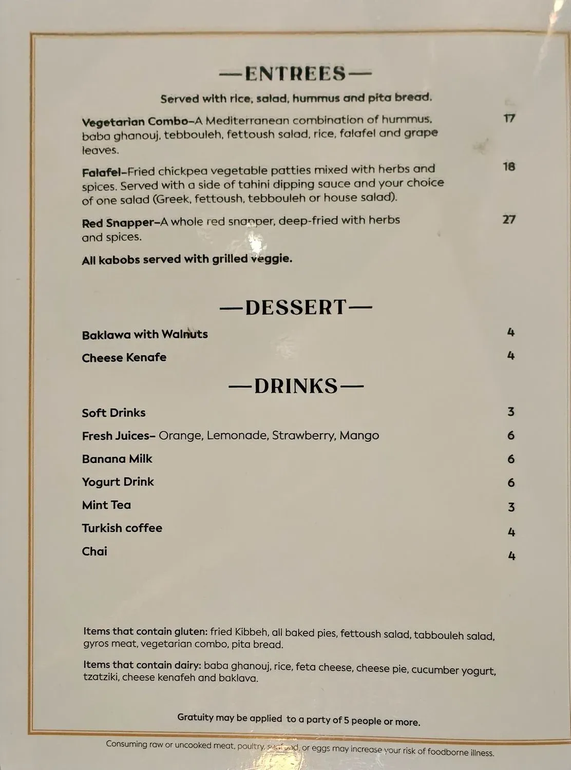 Menu 1