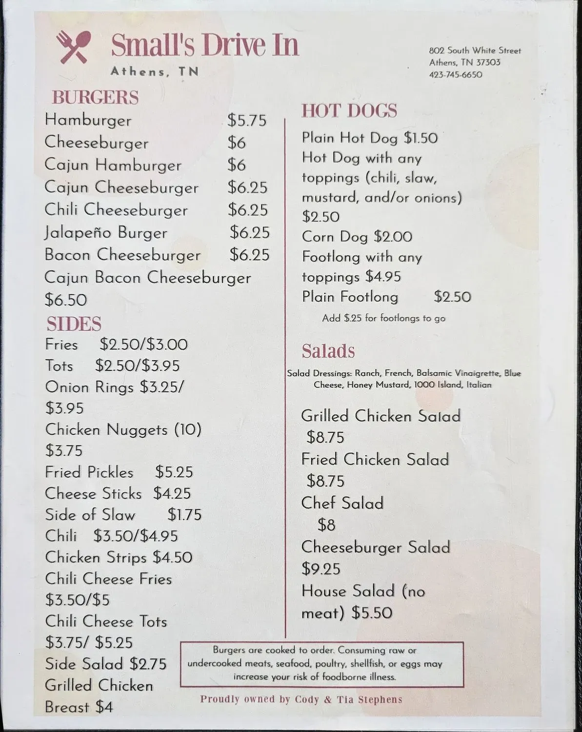 Menu 1