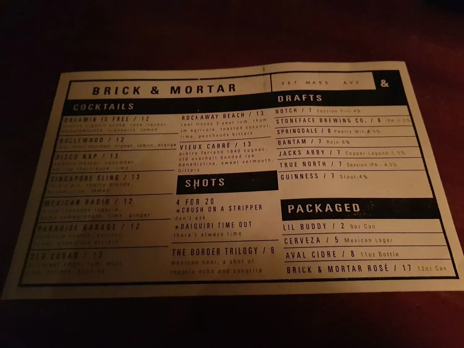 Menu 5