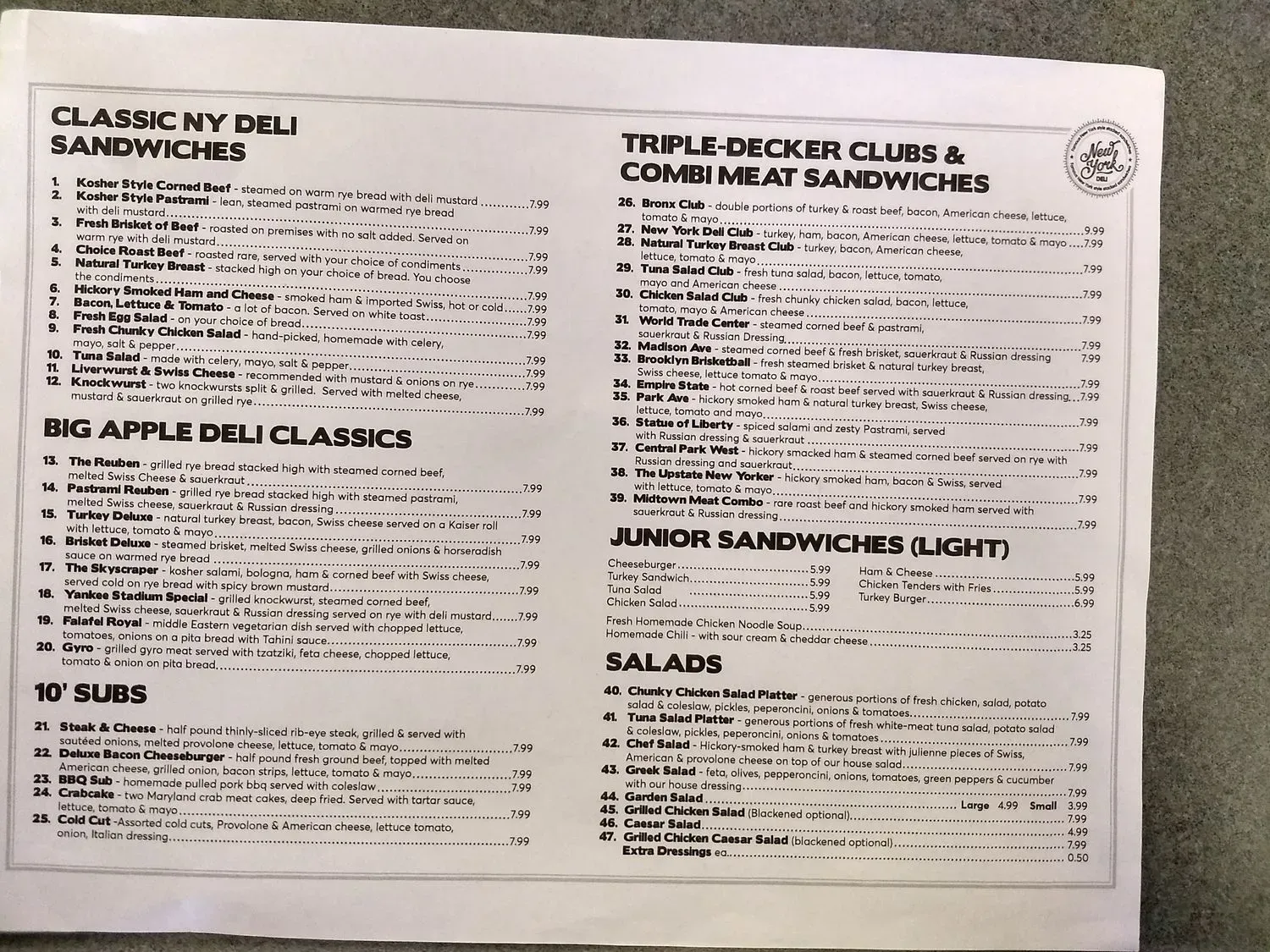 Menu 2