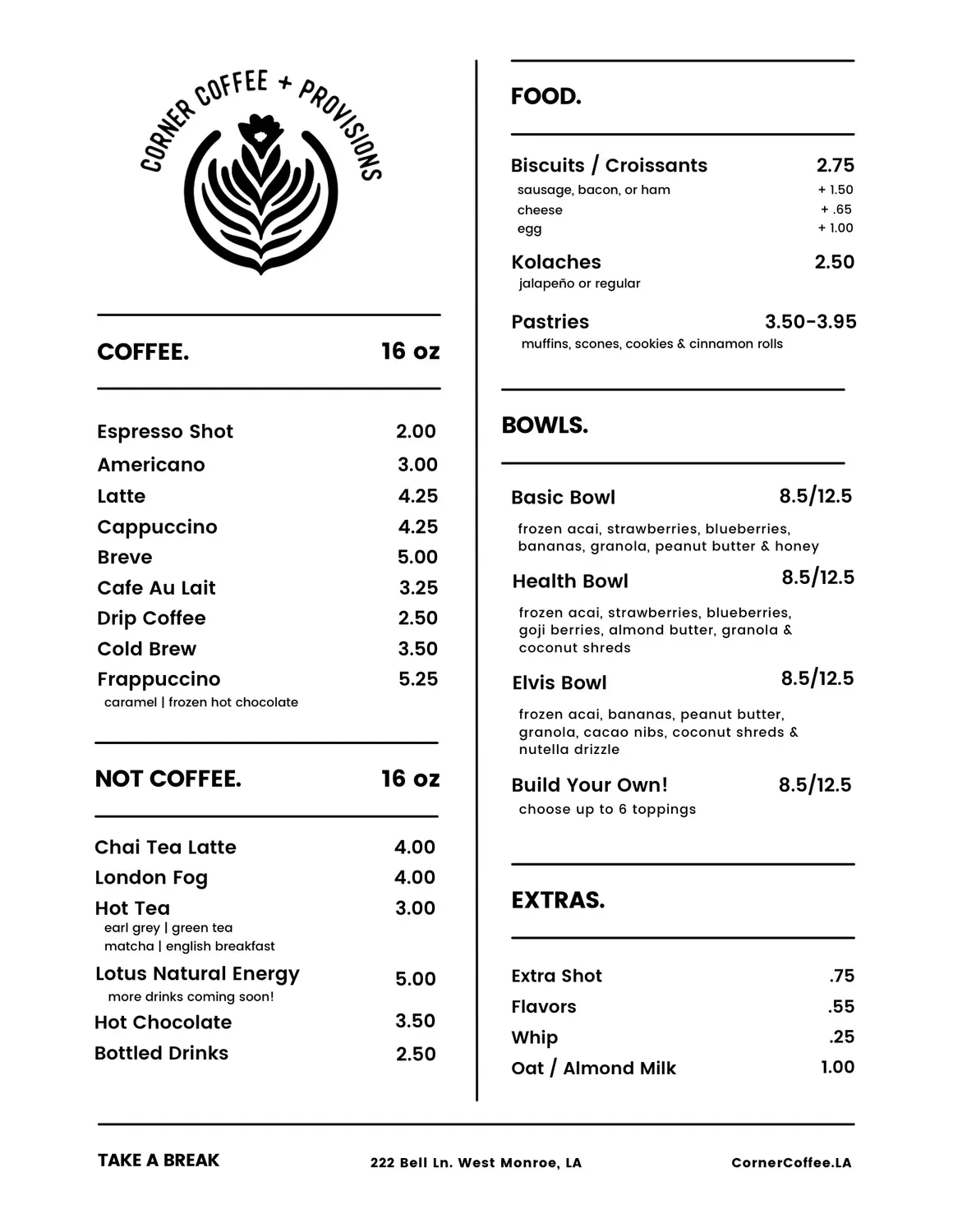 Menu 1