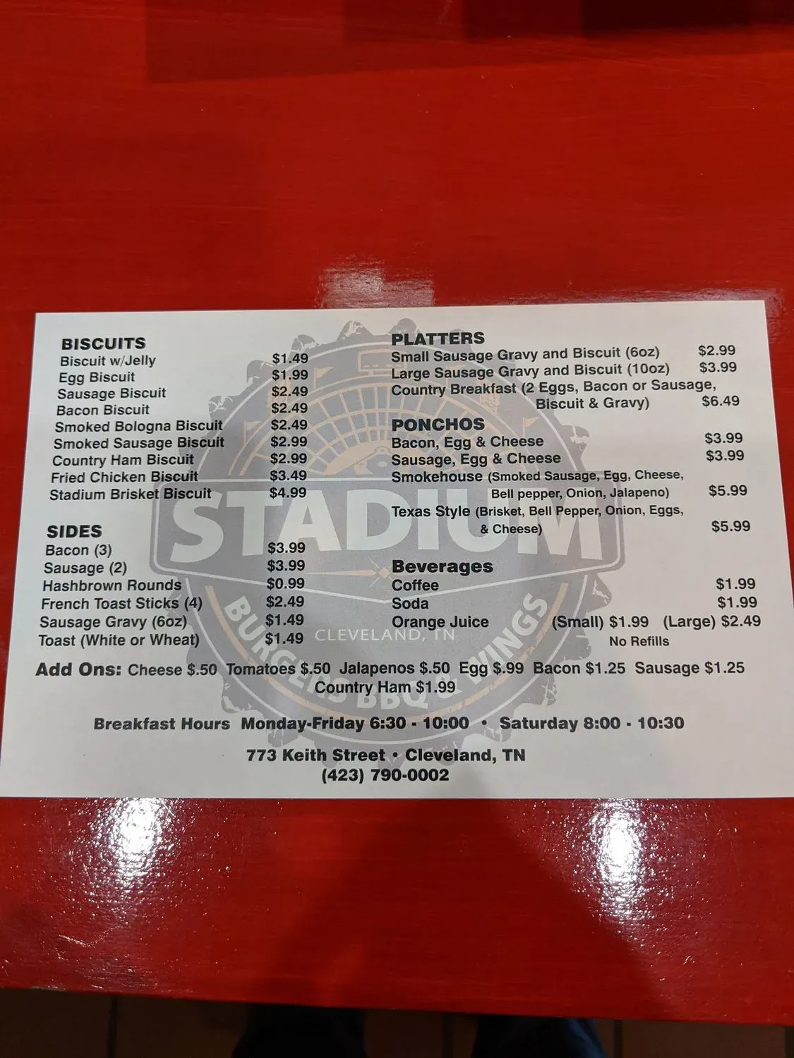 Menu 4