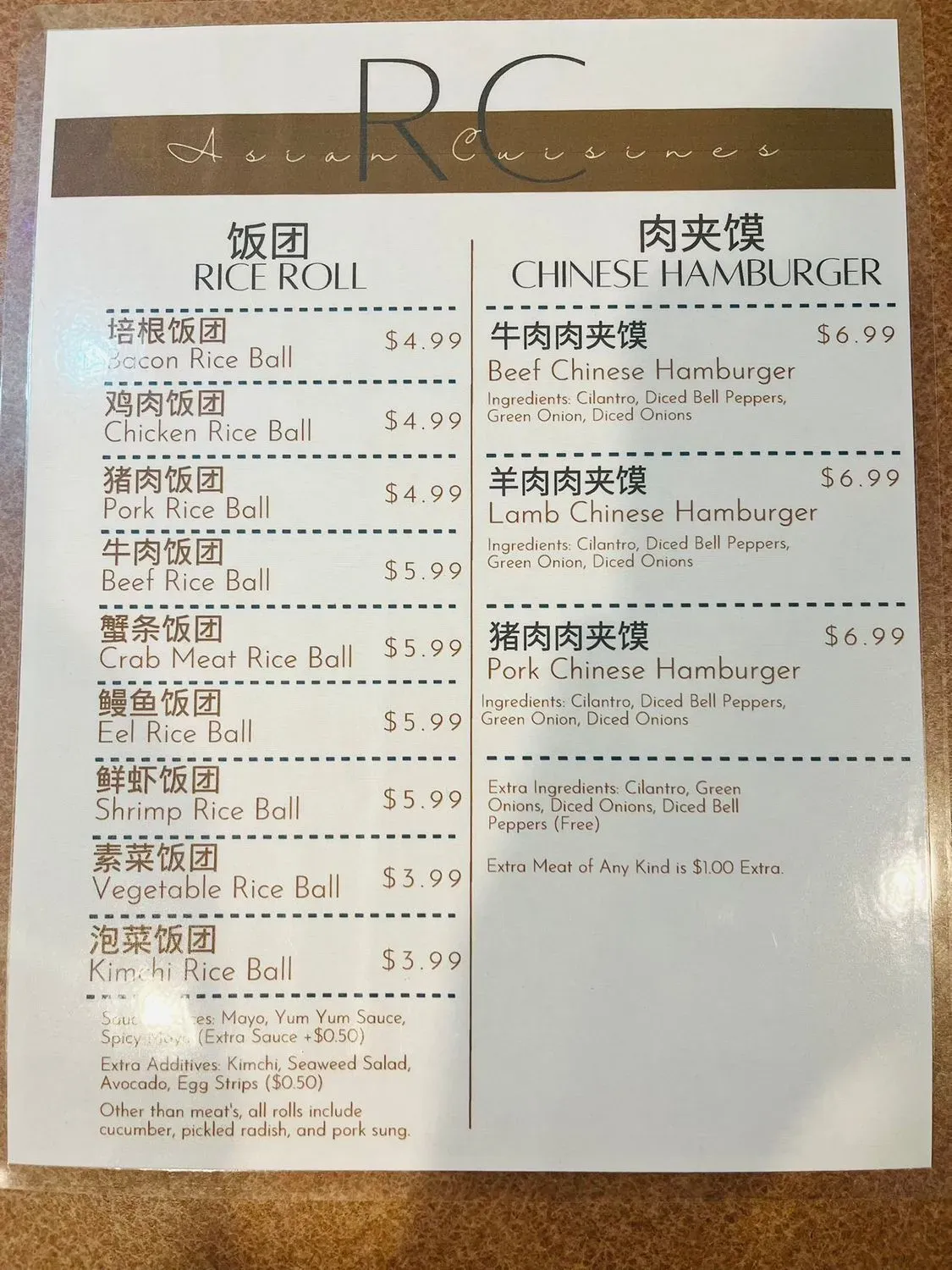 Menu 1