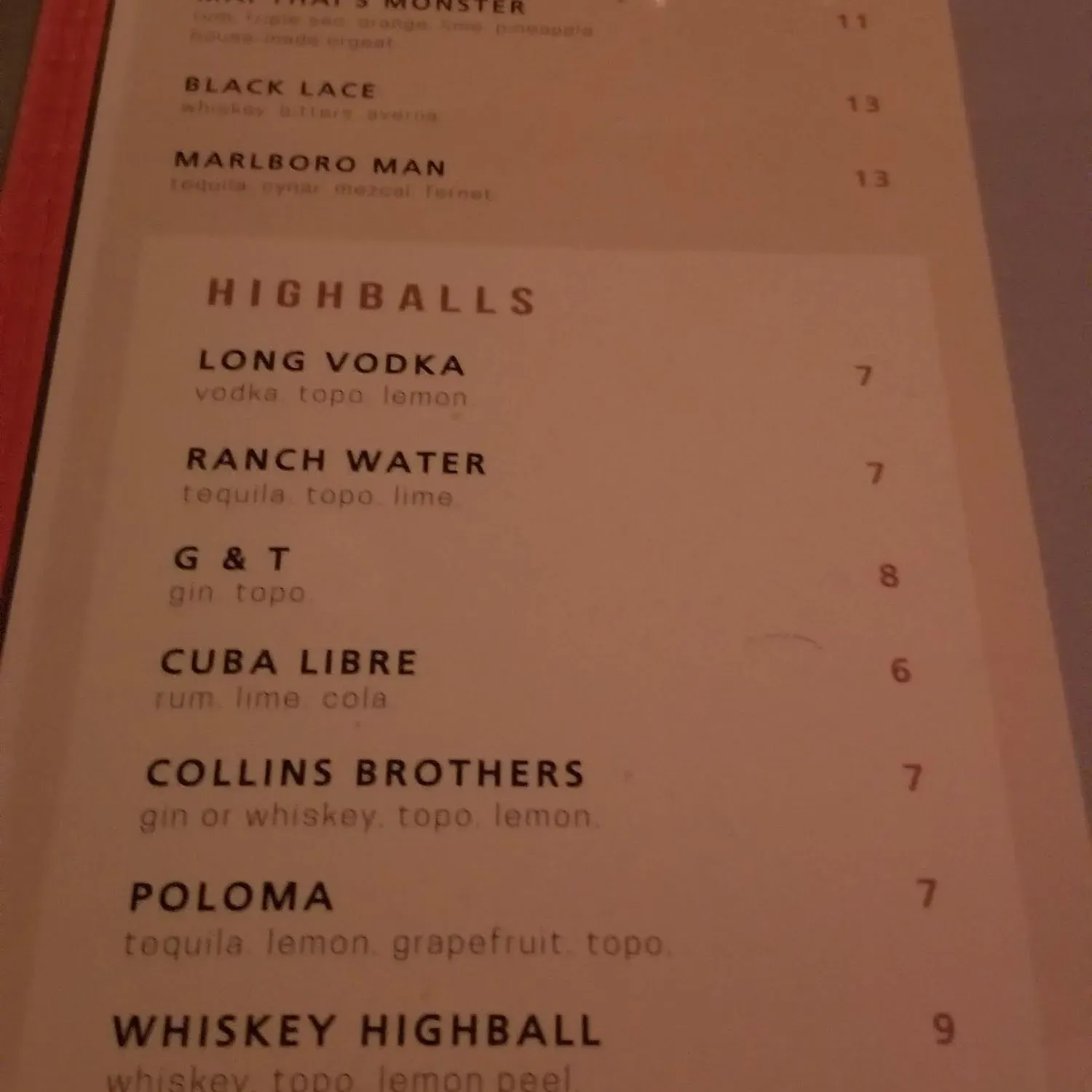 Menu 2