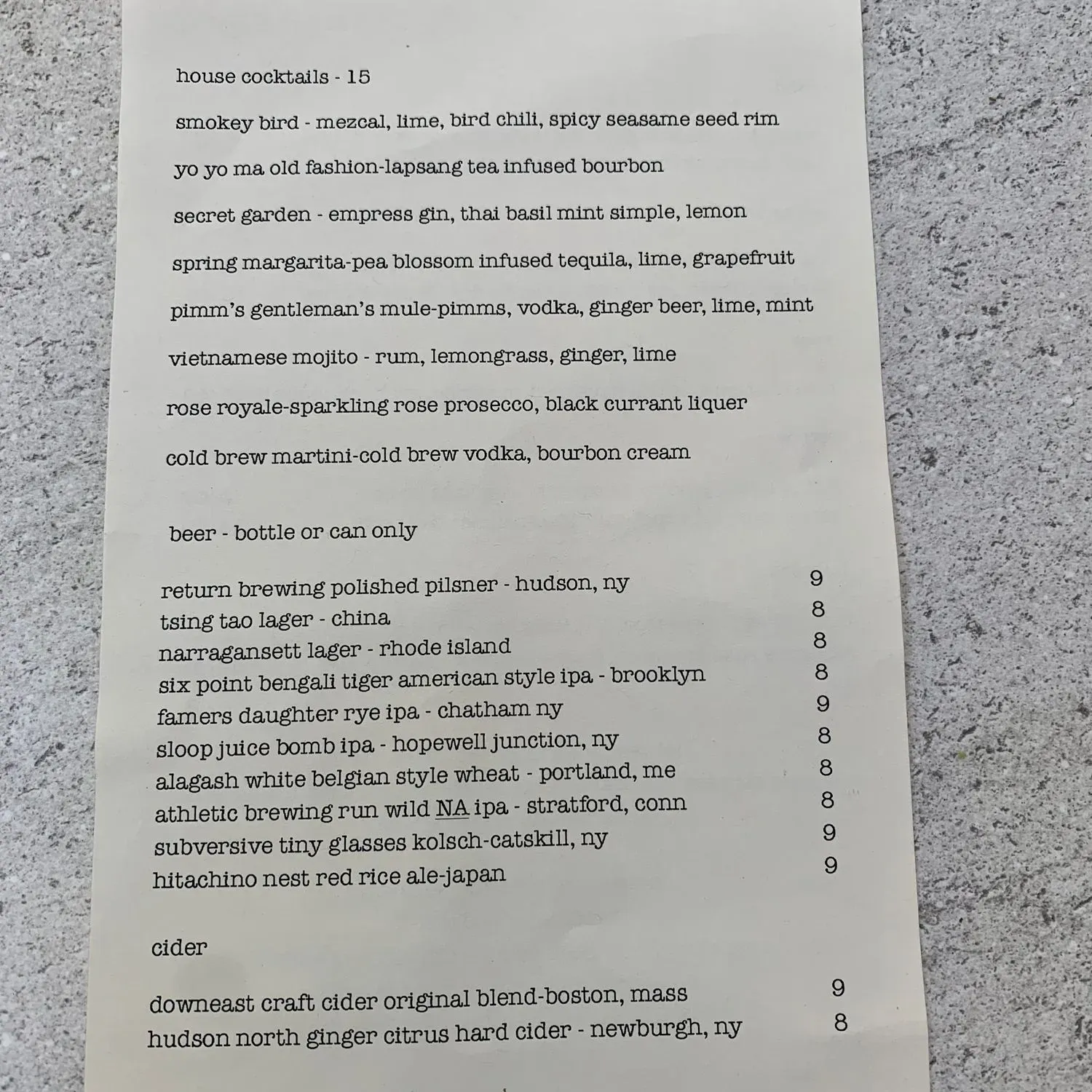 Menu 2