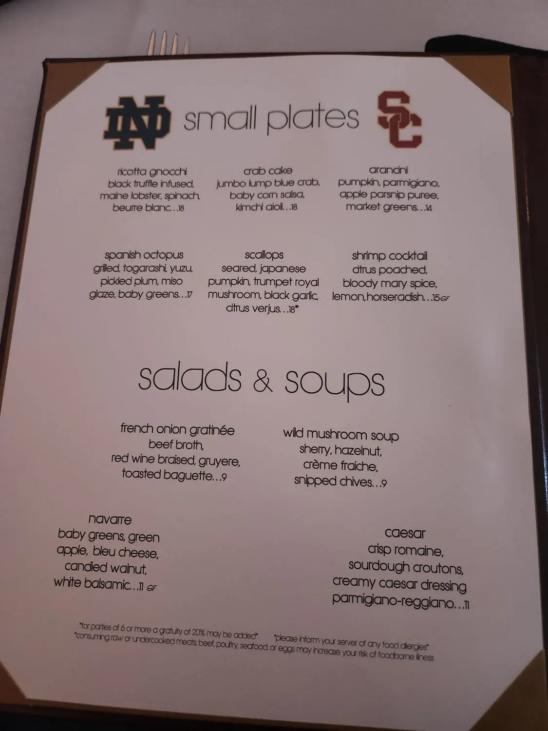 Menu 6