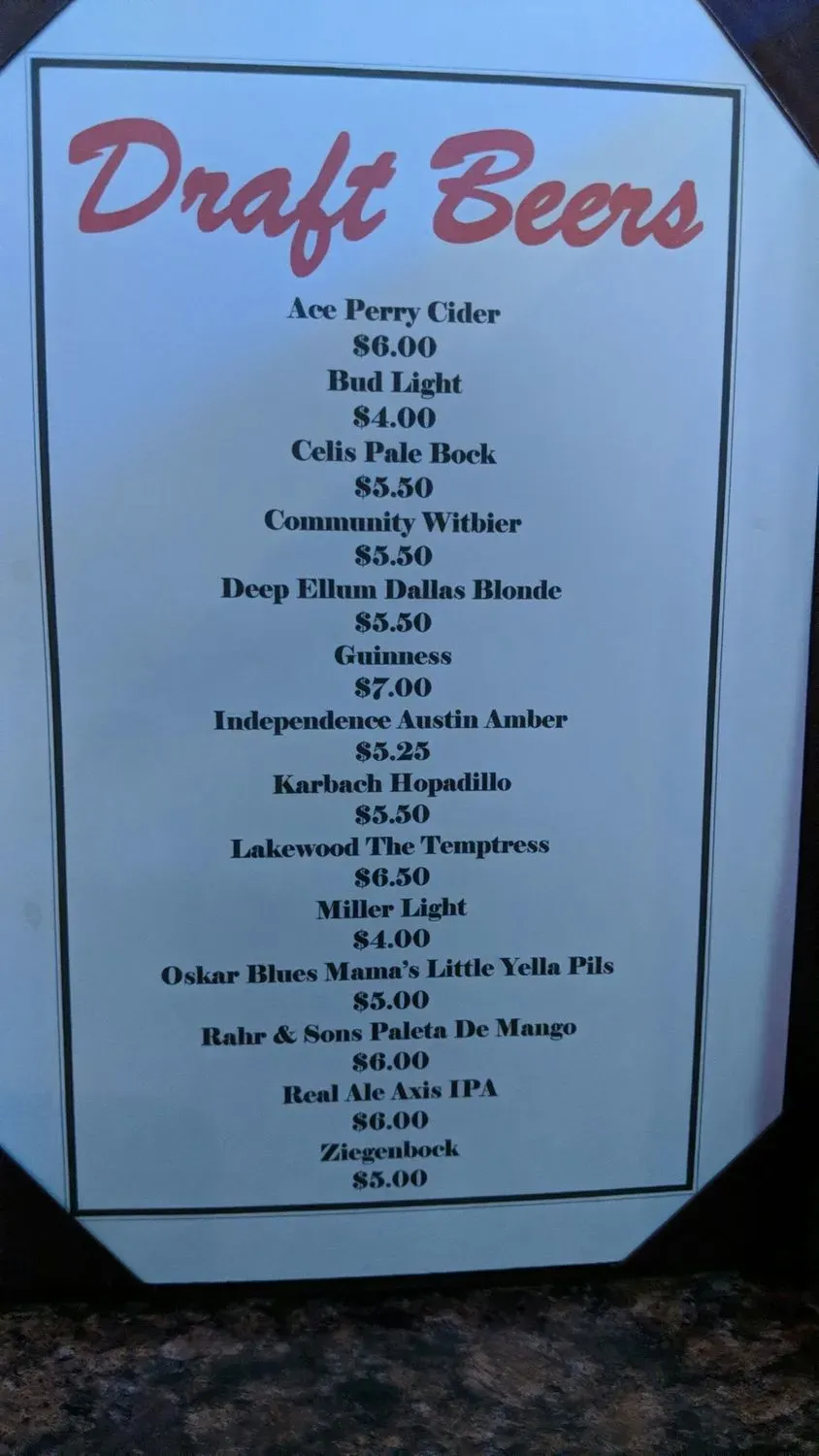 Menu 6