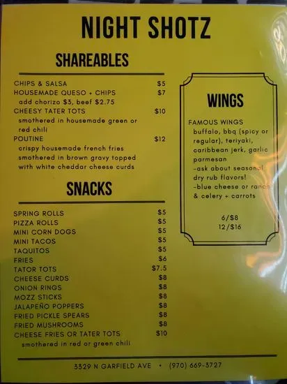 Menu 1