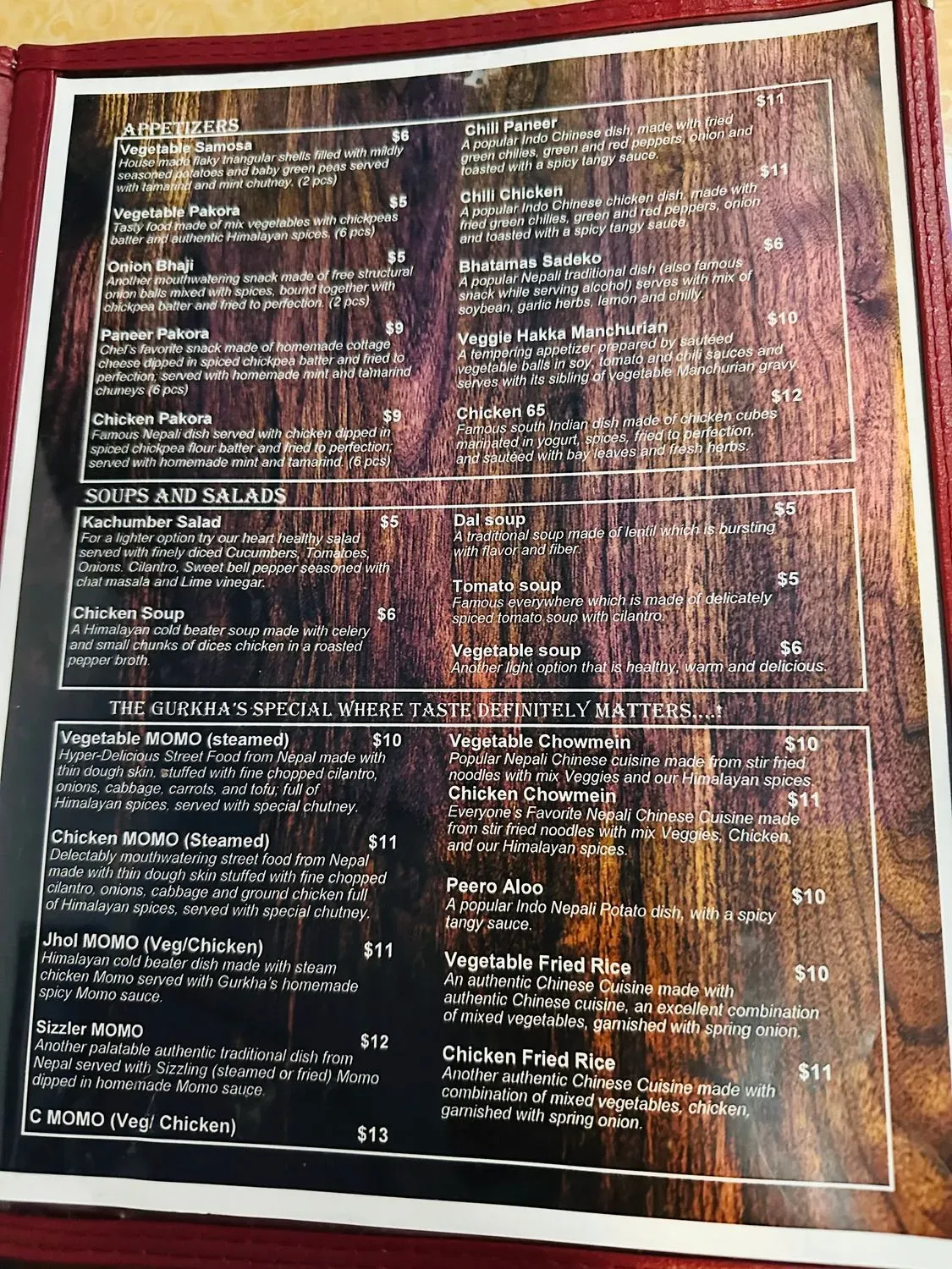 Menu 1