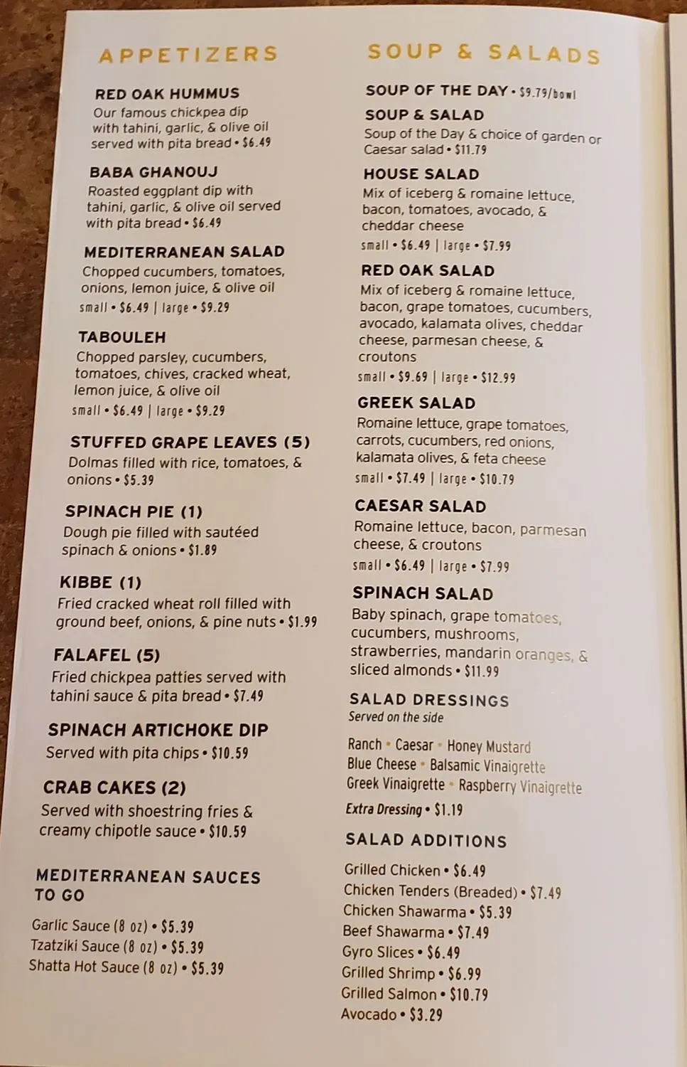 Menu 2