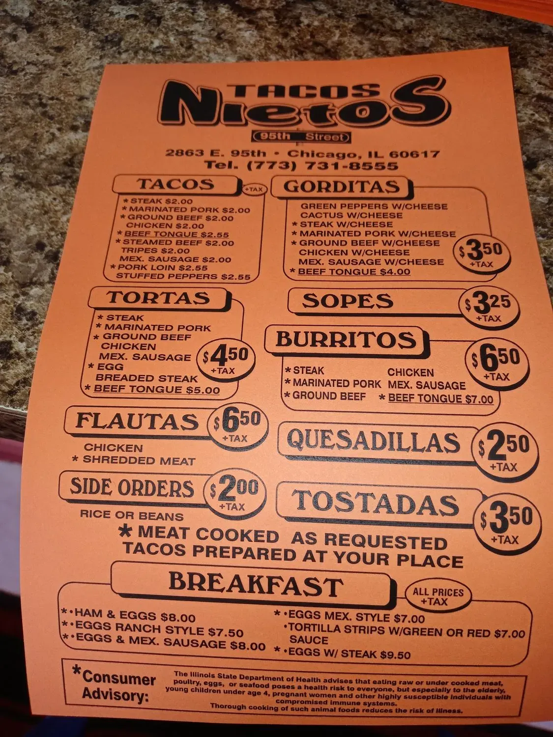 Menu 1