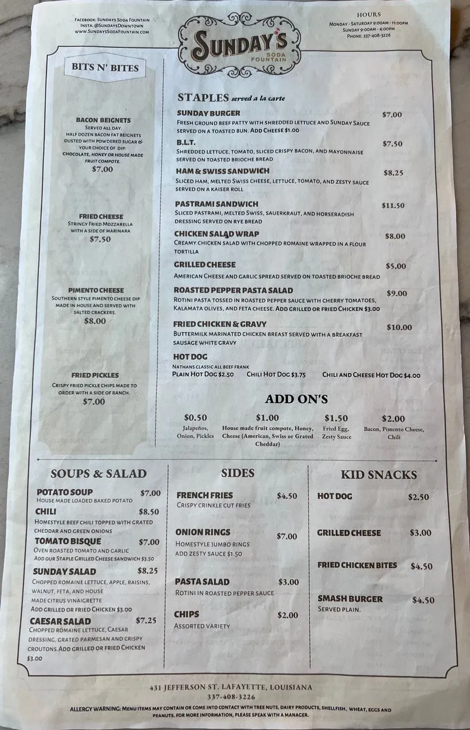 Menu 6