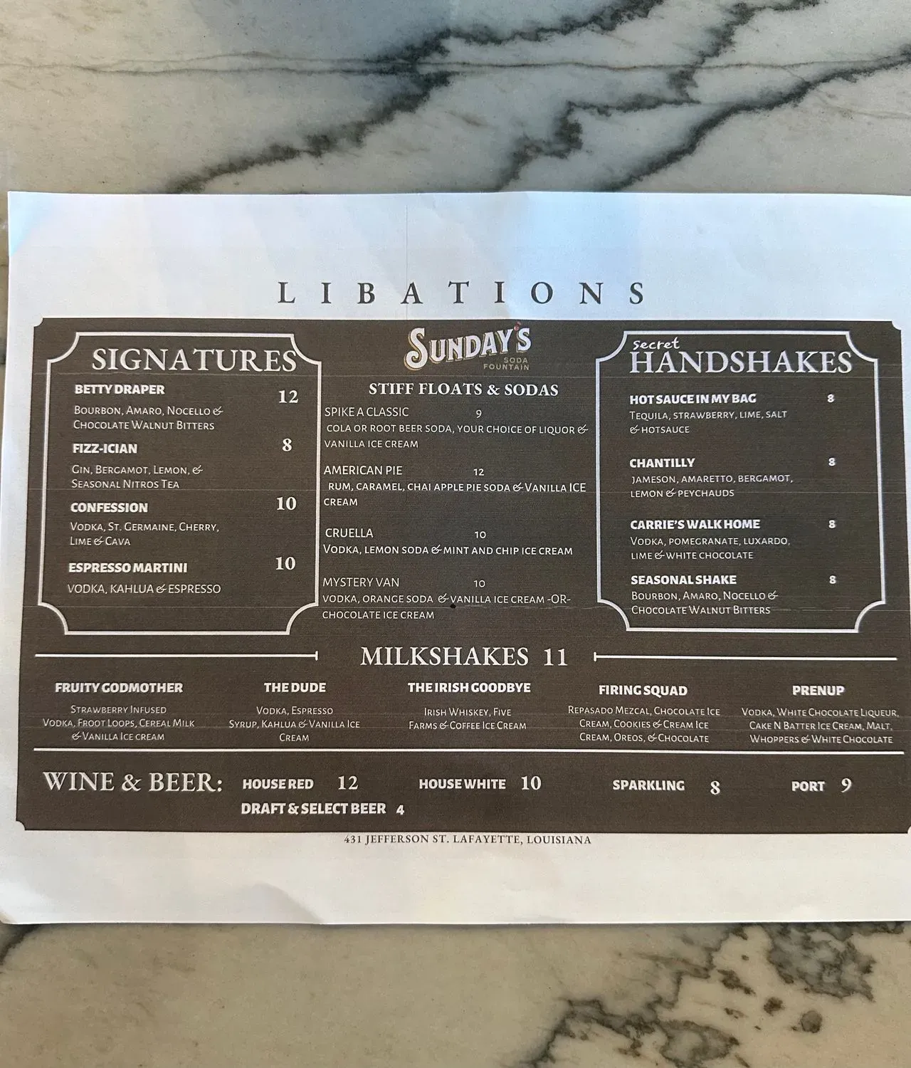 Menu 5