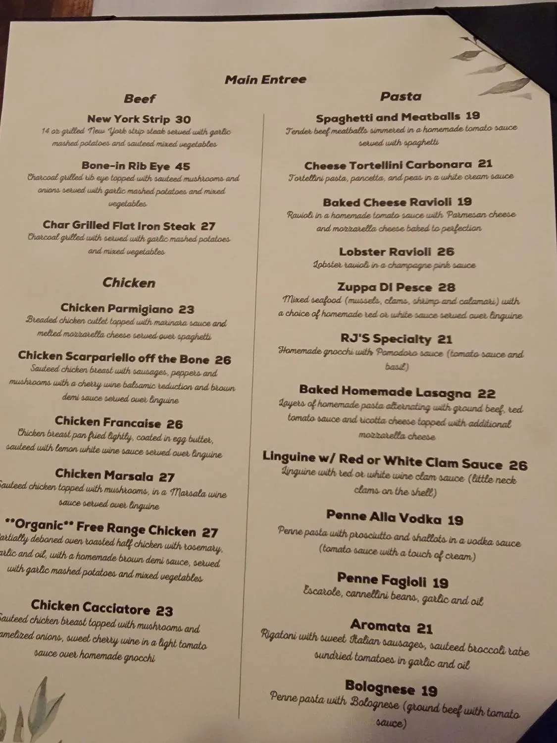 Menu 1