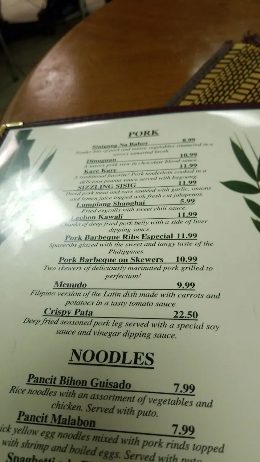 Menu 6