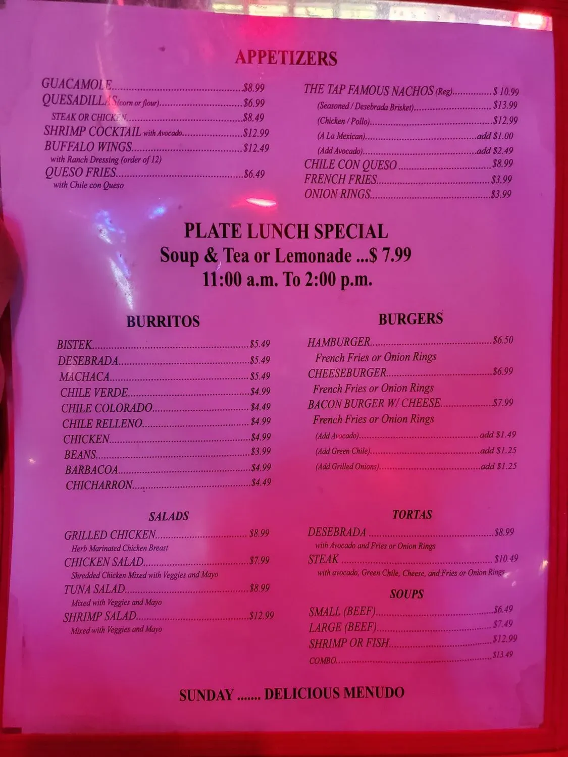 Menu 1