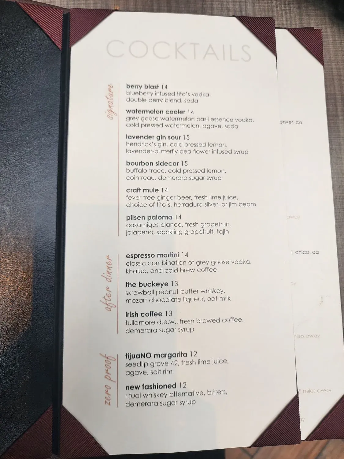 Menu 5