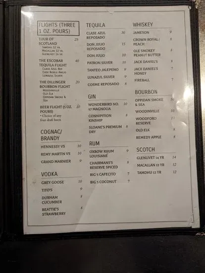 Menu 5