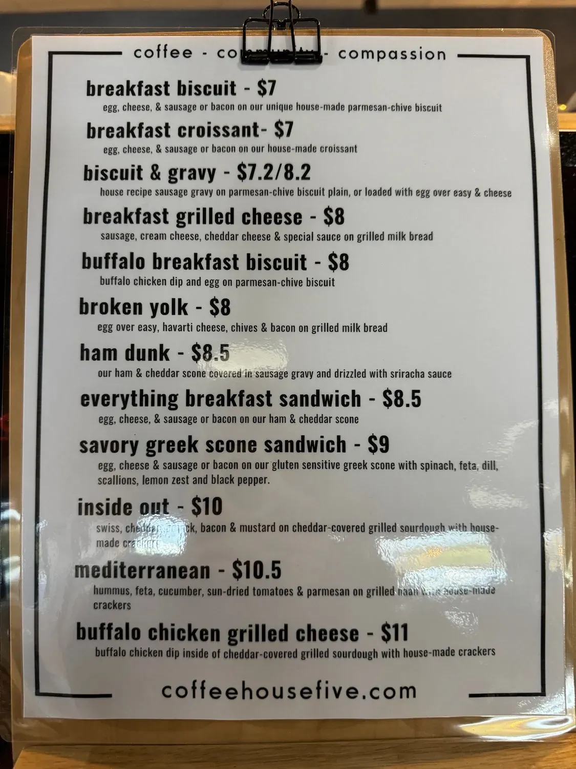 Menu 5