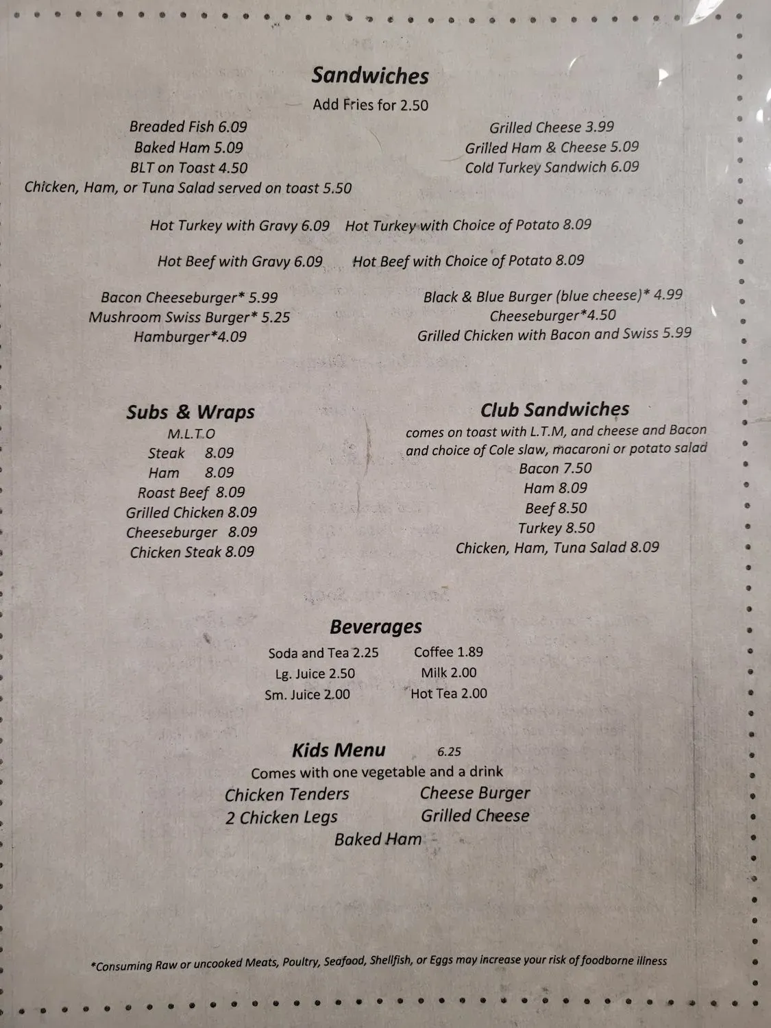 Menu 1