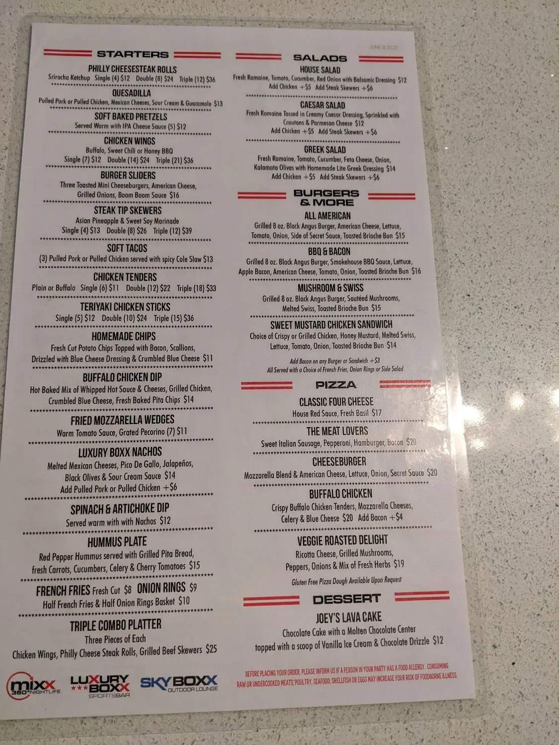 Menu 1