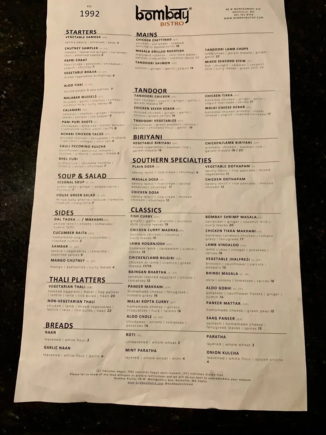 Menu 2