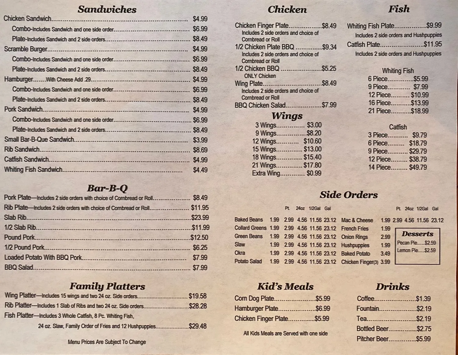 Menu 4