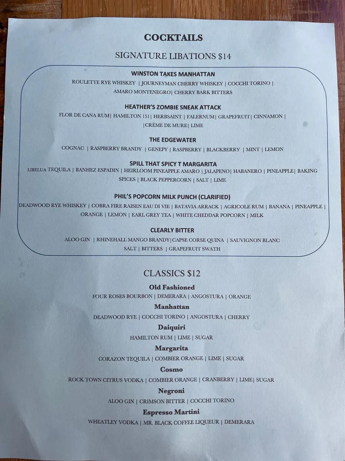 Menu 1