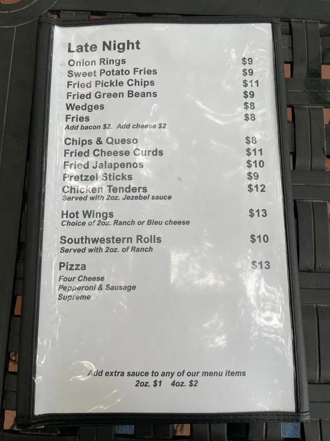 Menu 5