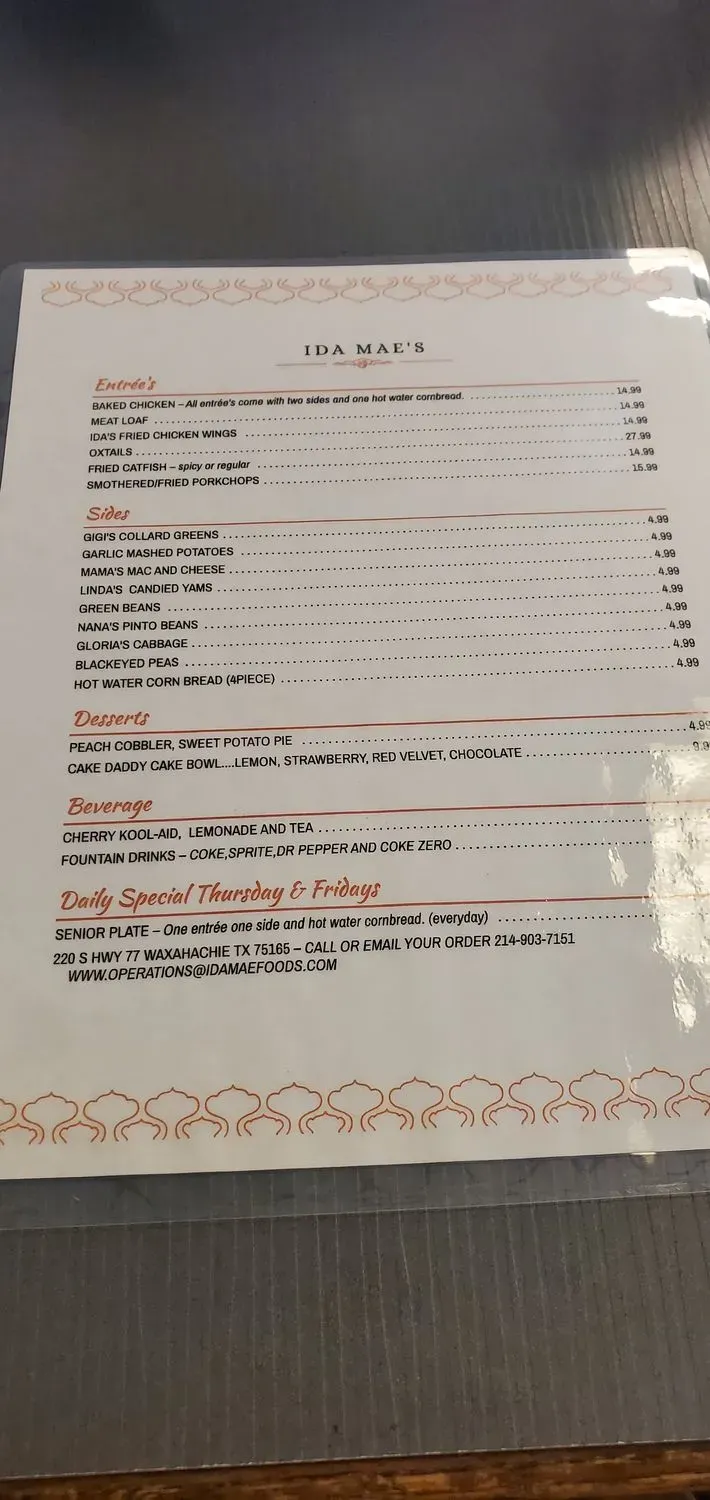 Menu 5