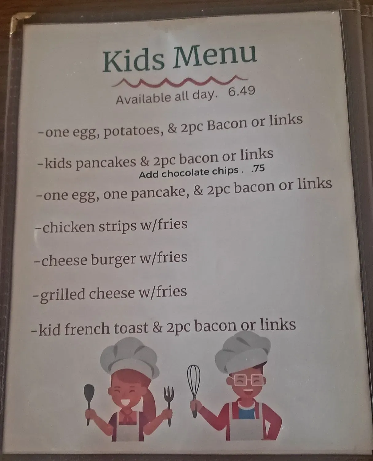 Menu 5