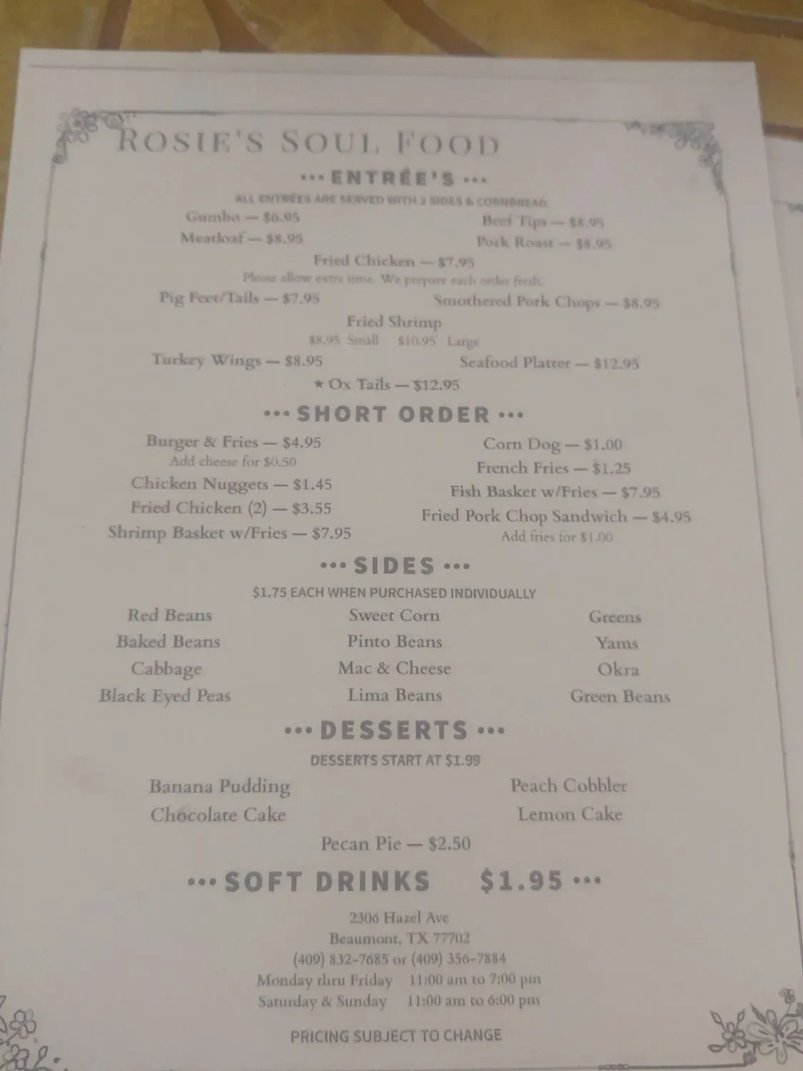 Menu 3