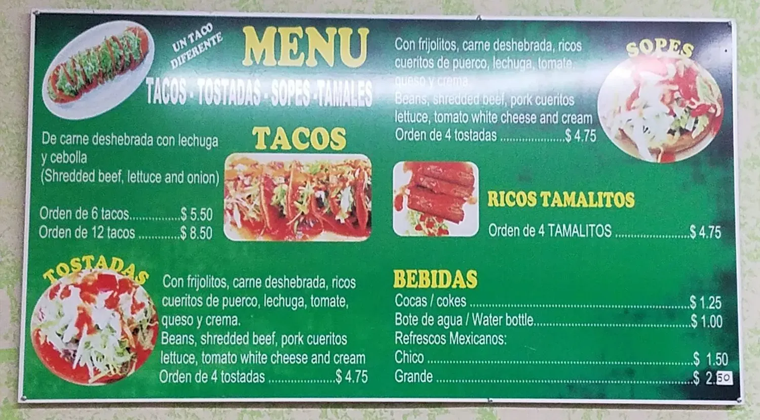 Menu 5