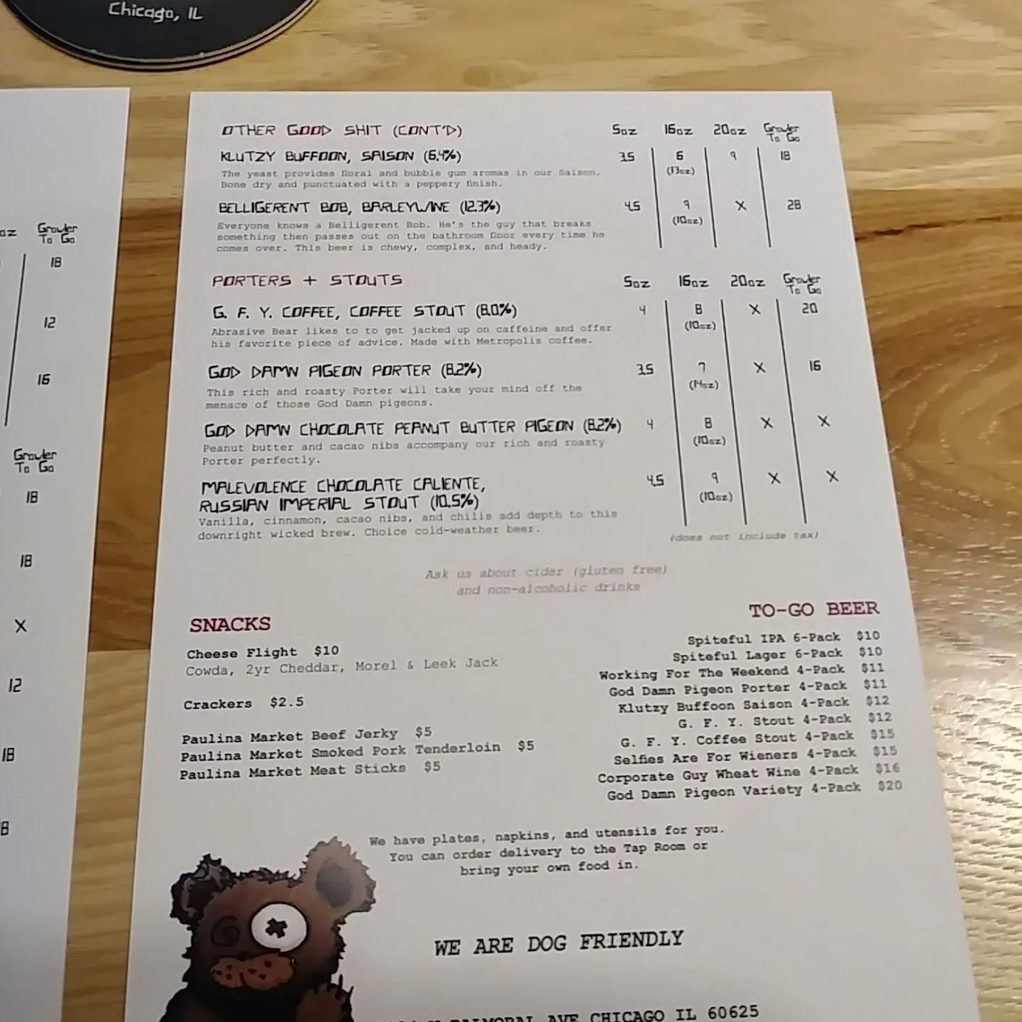 Menu 4