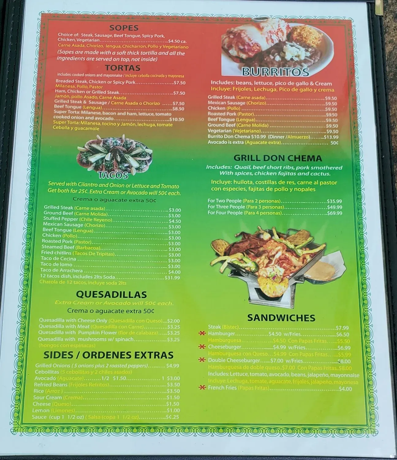 Menu 3