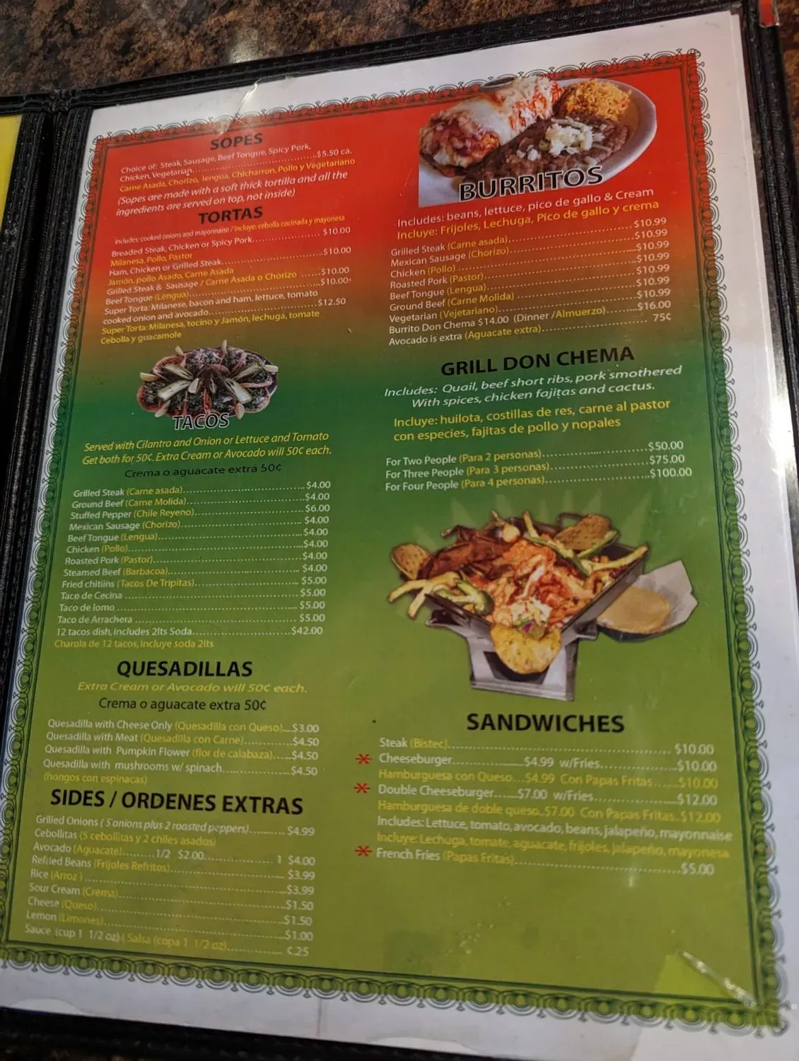 Menu 4