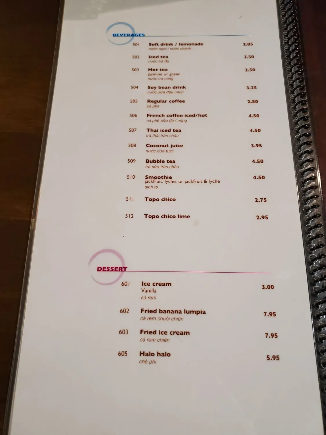 Menu 2