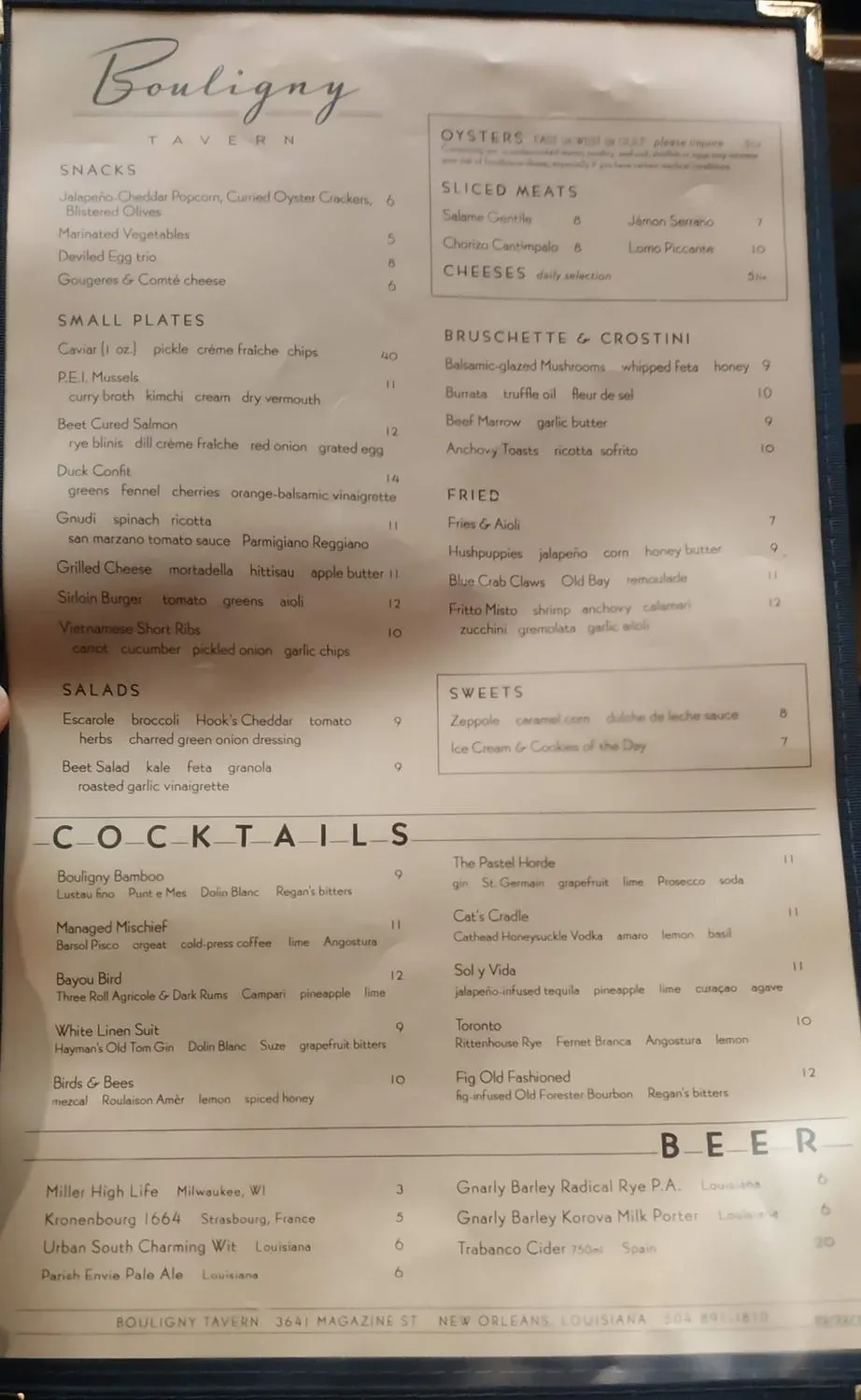 Menu 5