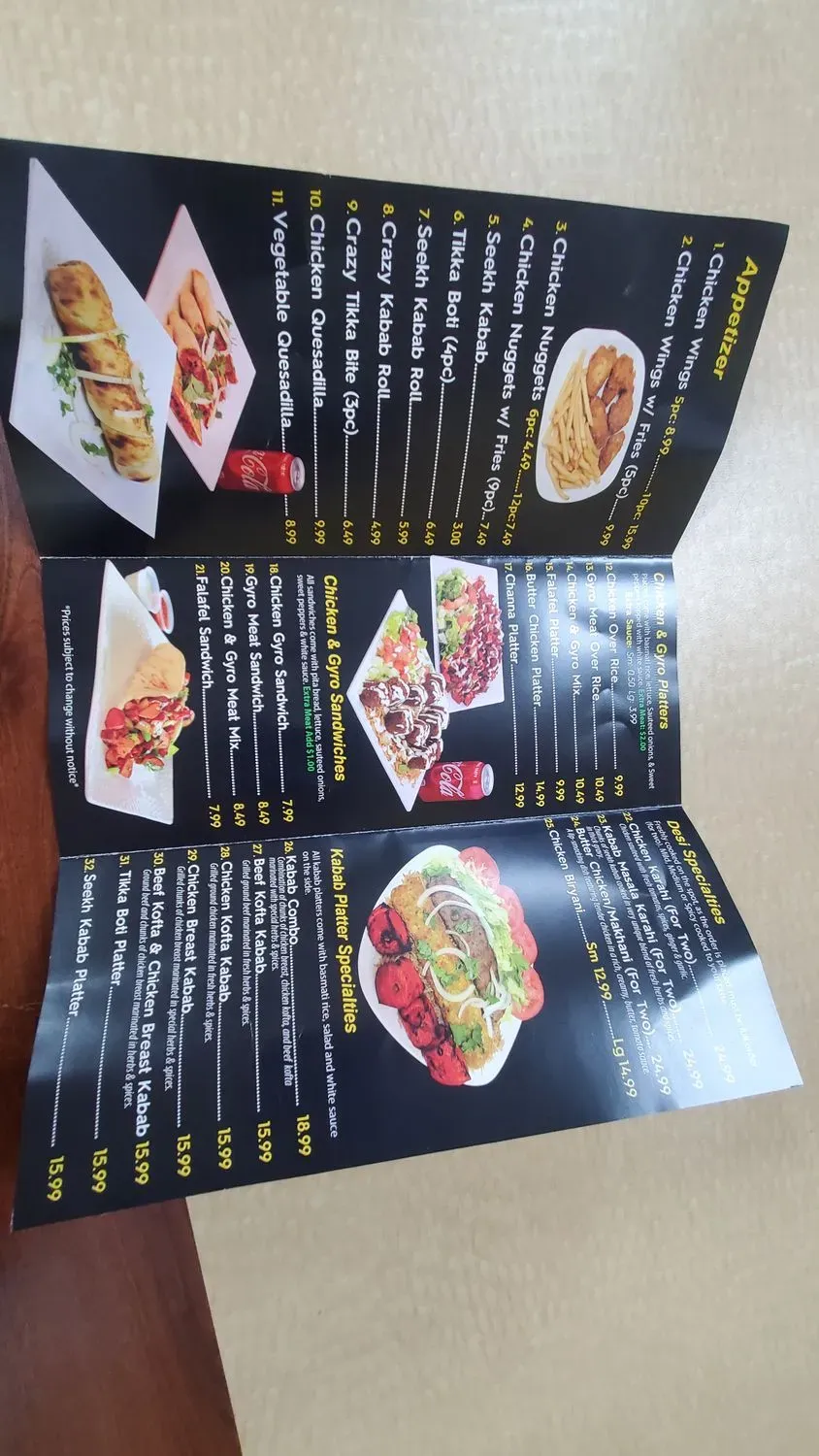 Menu 2