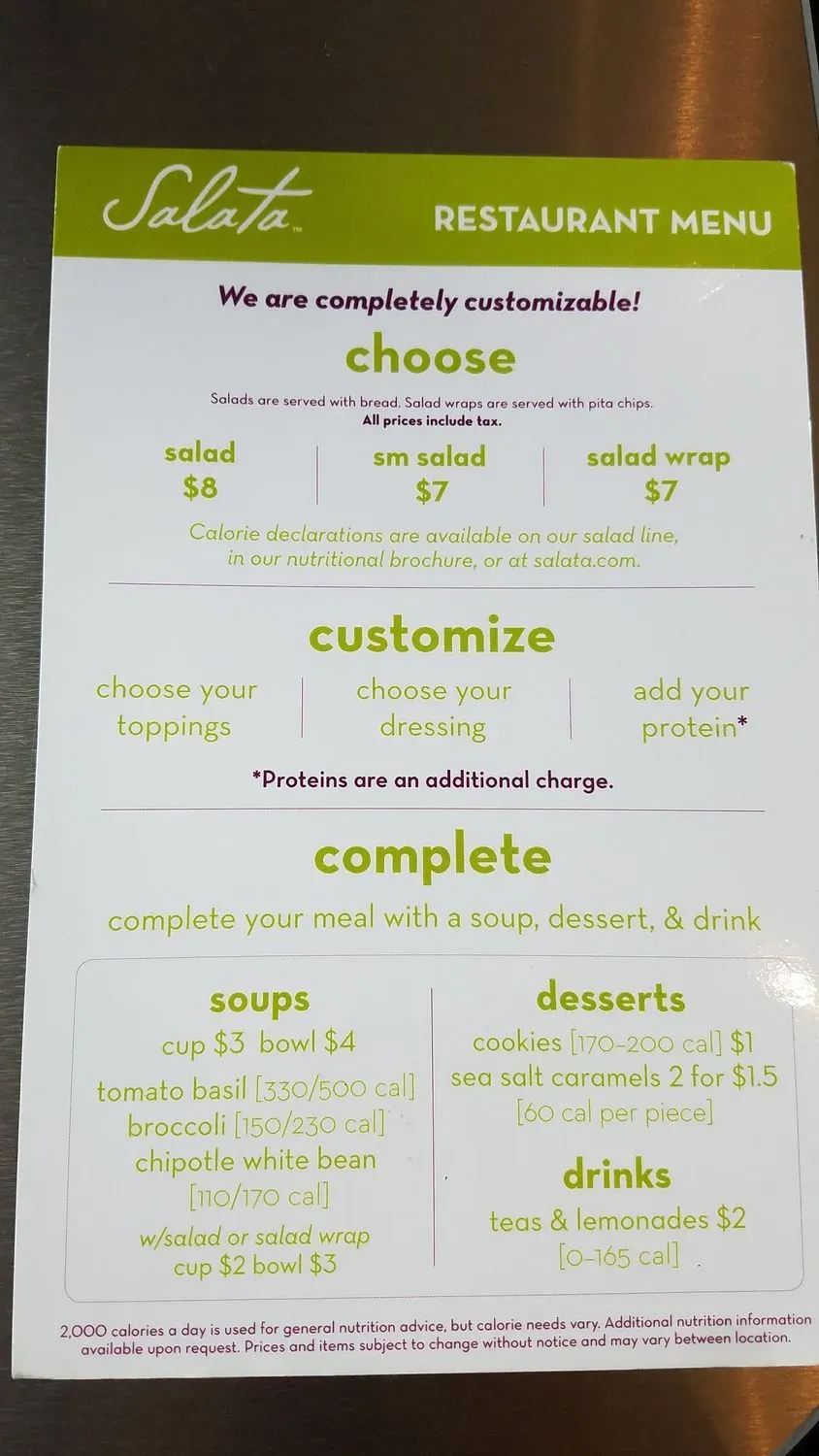 Menu 1