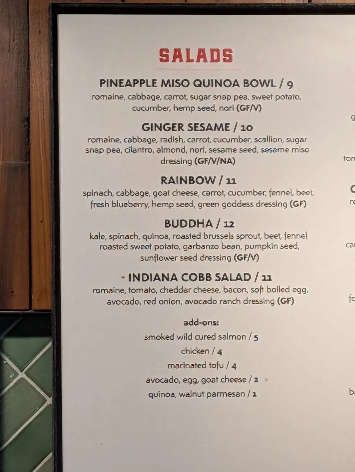 Menu 6