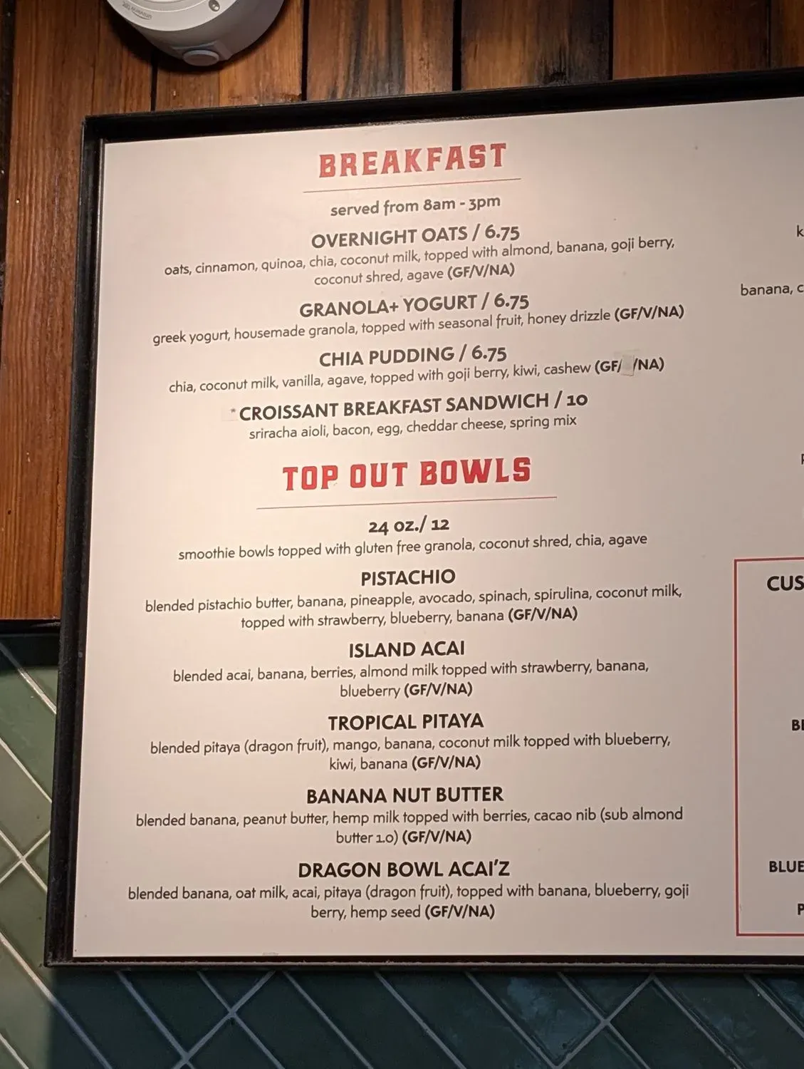 Menu 5