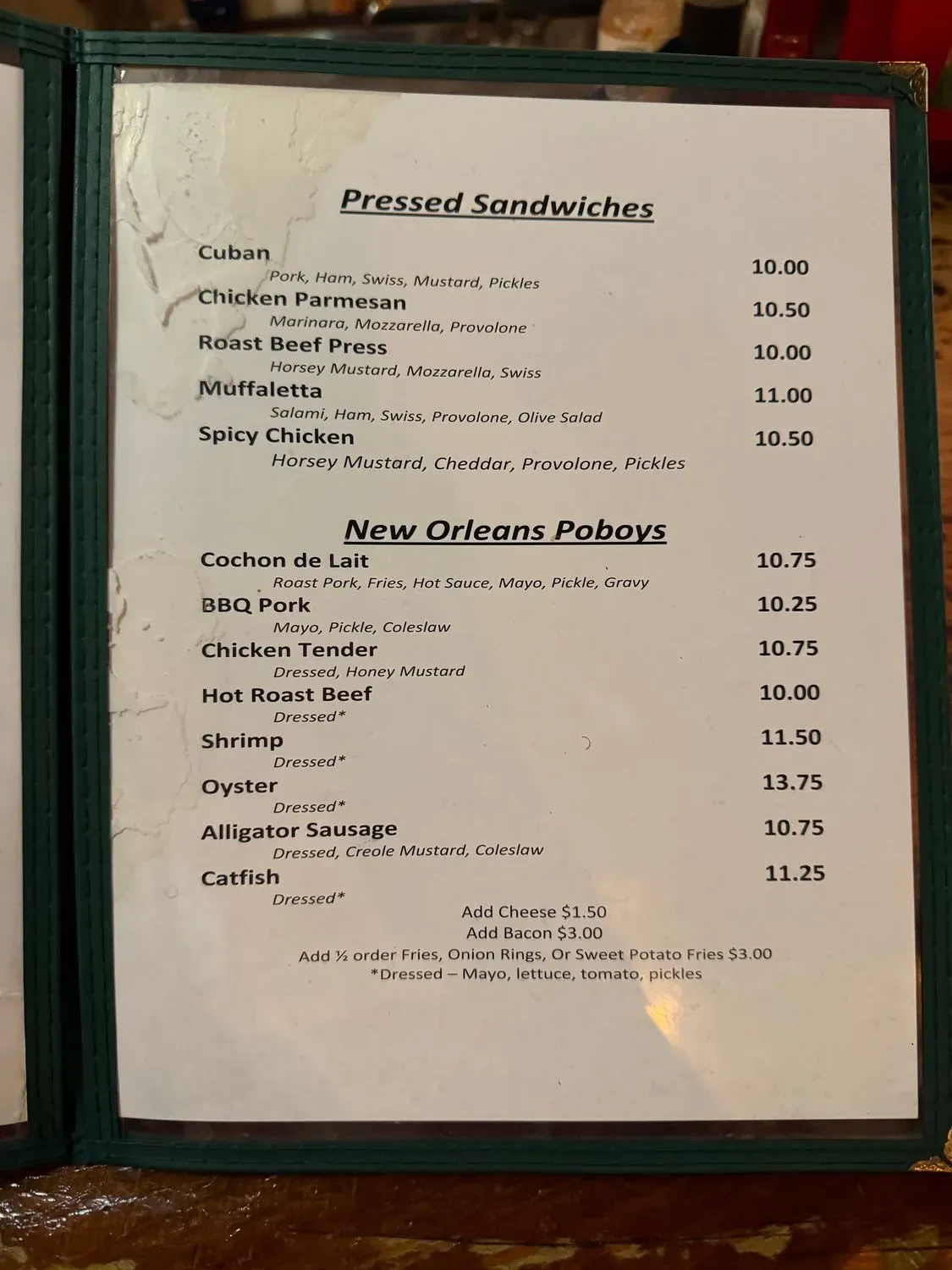 Menu 2