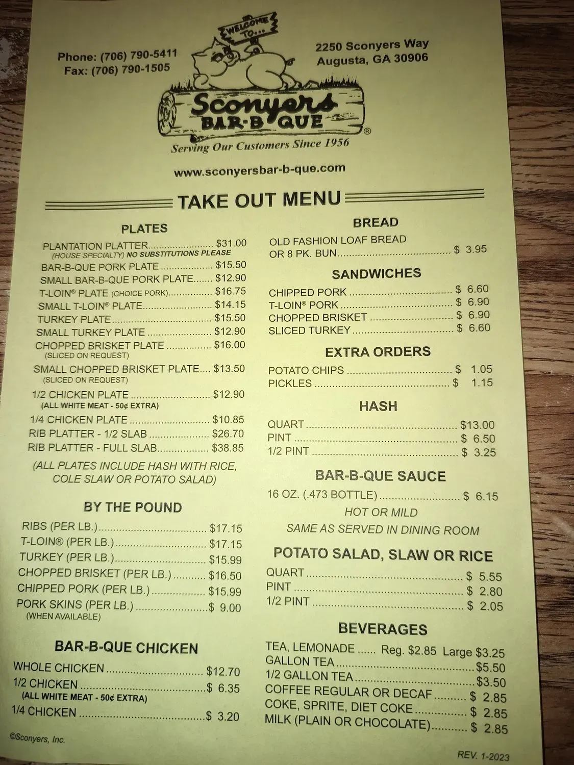 Menu 1