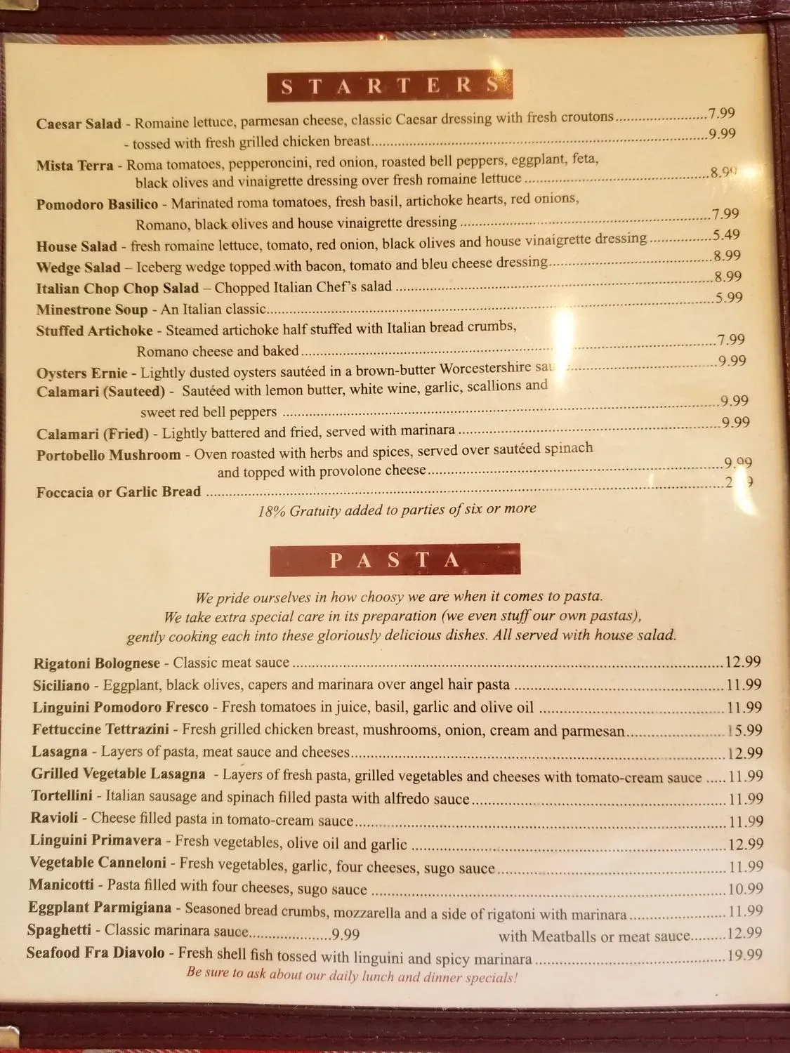 Menu 1