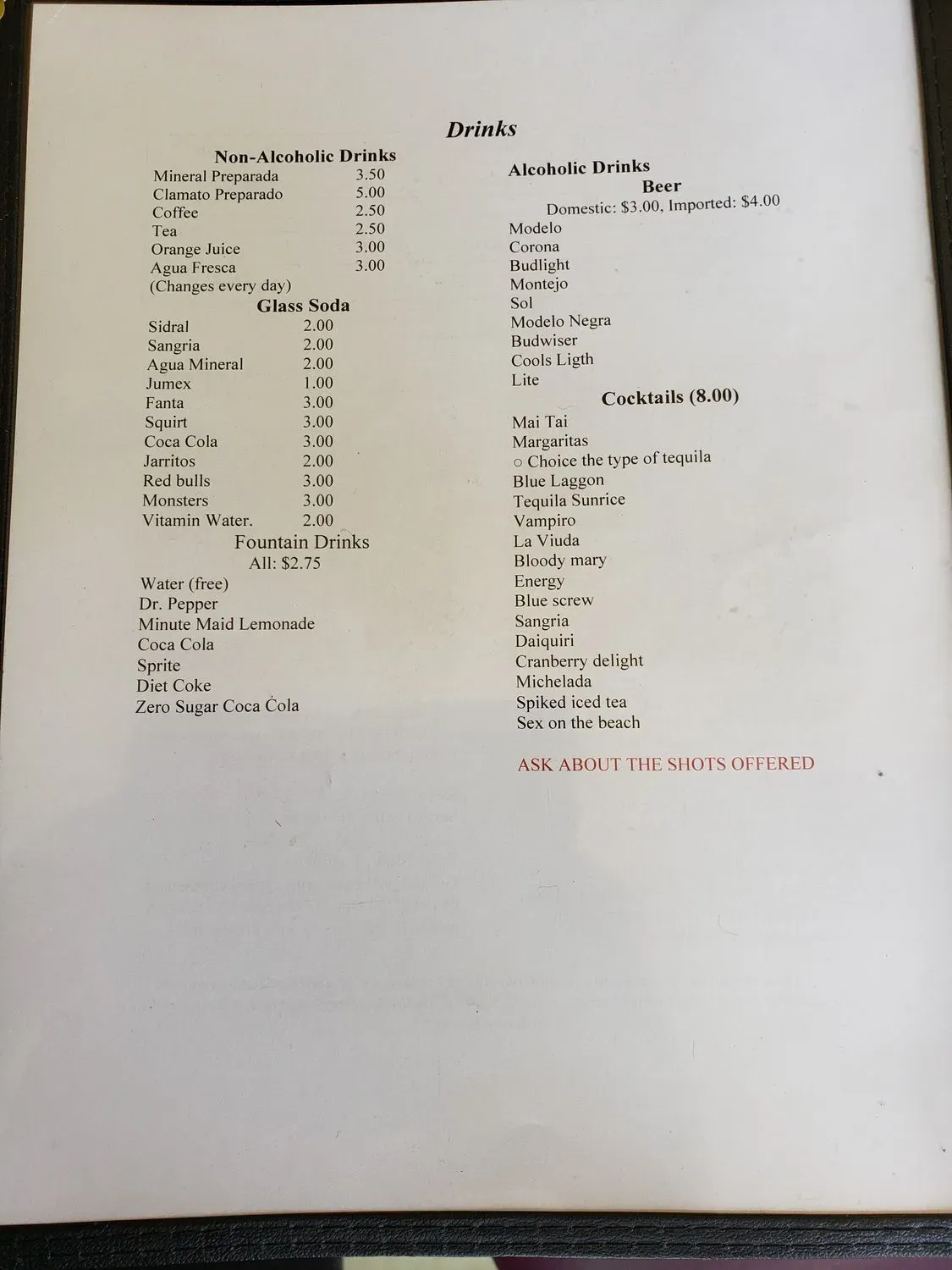 Menu 6